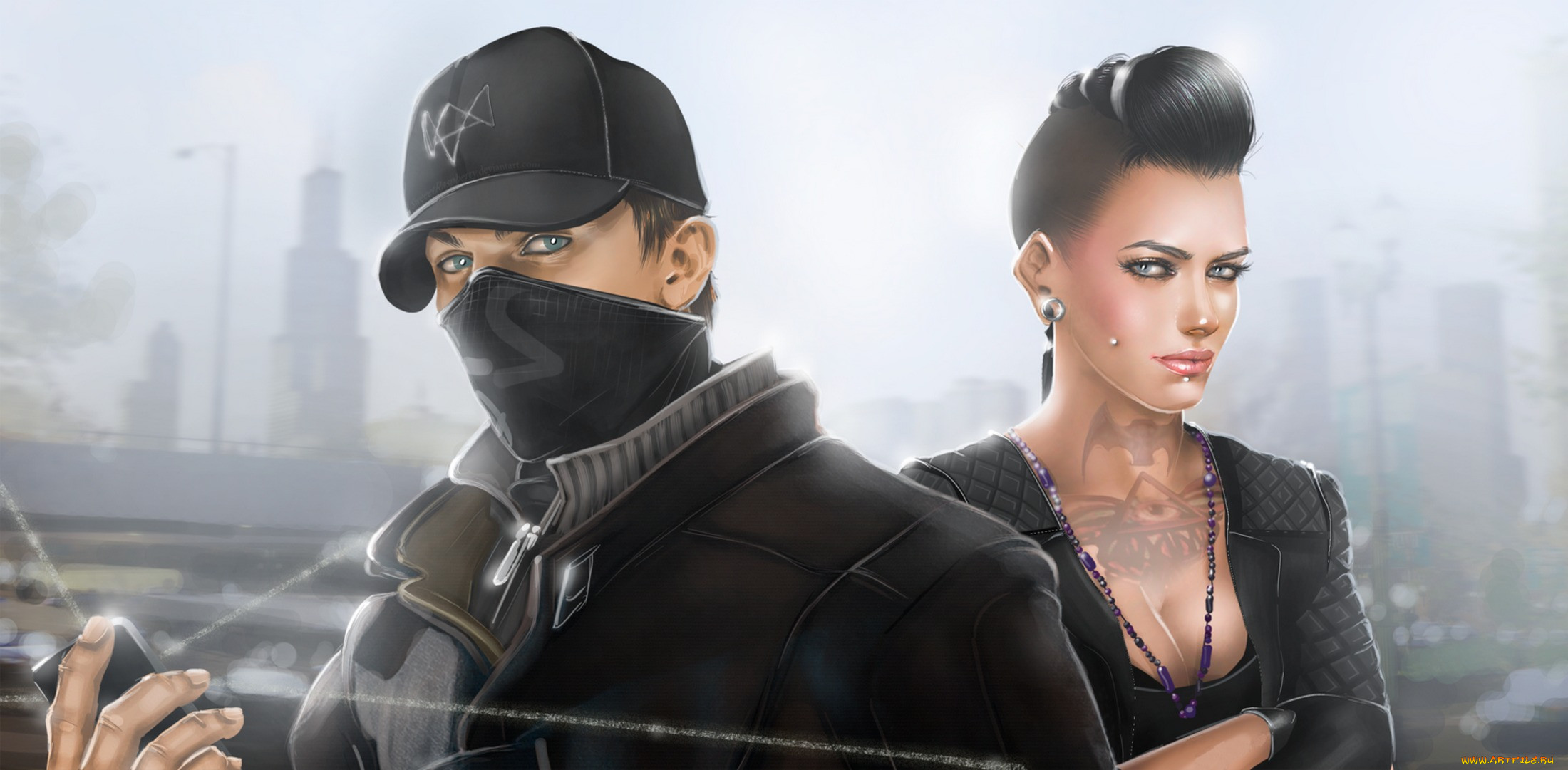  , watch dogs, clara, lille, ubisoft, montreal, art, , , chicago, watch, dogs, aiden, pearce, , , 